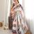 multicolor tissue fabric digital printed fancy mirror work saree