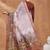 Peach color silk blend designer printed ready to wear ceremonial saree