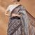 multi color silk blend designer printed ready to wear ceremonial saree