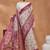 Dpink color silk blend designer printed ready to wear ceremonial saree
