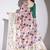 Multi color silk blend designer printed ready to wear ceremonial saree