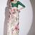 Multi color silk blend designer printed ready to wear ceremonial saree