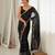 black color star georgette fabric smart work designer graceful saree