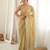 beige color star georgette fabric smart work designer graceful saree