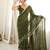 mahendi color star georgette fabric smart work designer graceful saree