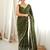 mahendi color star georgette fabric smart work designer graceful saree