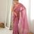 Onion color star georgette fabric smart work designer graceful saree