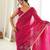Pink color star georgette fabric smart work designer graceful saree