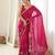 Pink color star georgette fabric smart work designer graceful saree