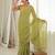 Pista color star georgette fabric smart work designer graceful saree