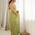 Pista color star georgette fabric smart work designer graceful saree