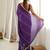 Purple color star georgette fabric smart work designer graceful saree