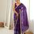 Purple color star georgette fabric smart work designer graceful saree