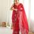 Red color star georgette fabric smart work designer graceful saree