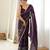 Wine color star georgette fabric smart work designer graceful saree