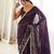Wine color star georgette fabric smart work designer graceful saree