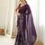 Wine color star georgette fabric smart work designer graceful saree