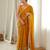 Yellow color star georgette fabric smart work designer graceful saree