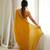 Yellow color star georgette fabric smart work designer graceful saree