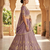 Purple silk embroidered lehenga choili 