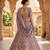 Purple silk embroidered lehenga choili 
