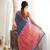 black color tissue fabric smart printed saree with beautiful border work