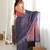 black color tissue fabric smart printed saree with beautiful border work