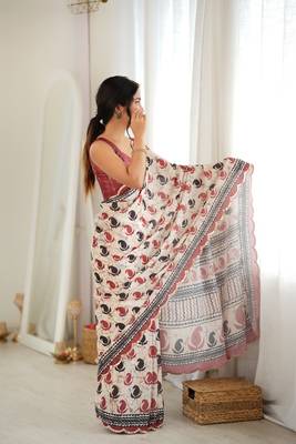 multicolor tissue fabric smart printed graceful looks saree 5