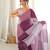 Multy color chinon fabric smart printed graceful looks saree