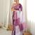 Multy color chinon fabric smart printed graceful looks saree