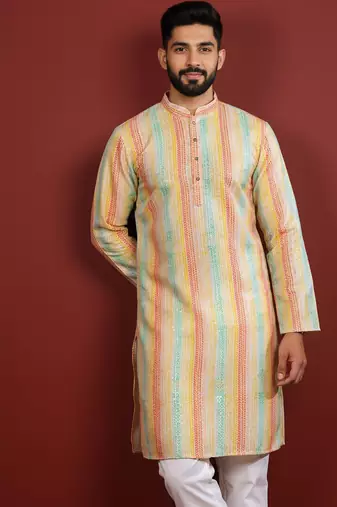 Multy color beautiful kurta payjama for handsome men's looks