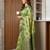 light green color linen designer ethnic woven partywear saree