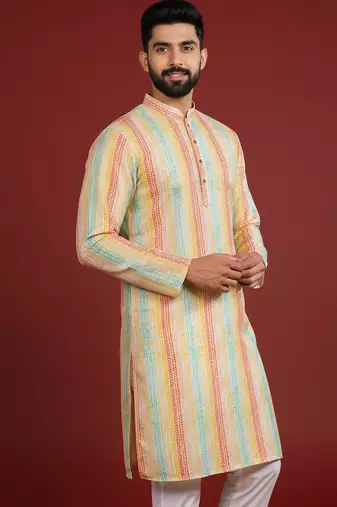 Multy color beautiful kurta payjama for handsome men's looks