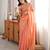 orange color fendy satin fabric beads pearl embroidery work heavy ceremonial saree