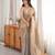grey color fendy satin fabric beads pearl embroidery work heavy ceremonial saree