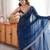 pink color fendy satin fabric beads pearl embroidery work heavy ceremonial saree