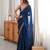 pink color fendy satin fabric beads pearl embroidery work heavy ceremonial saree