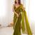 Mahendi color smart fendy satin designer trending bollywood saree