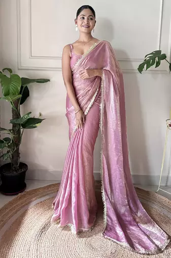 onion color smart fendy satin designer trending bollywood saree
