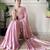 Onion color smart fendy satin designer trending bollywood saree