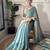 Sky blue color smart fendy satin designer trending bollywood saree