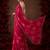 pink color smart chiffon fabric beautiful embroidered saree