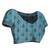blue color smart printed ready to wear ceremonial saree