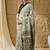 pista color smart printed ready to wear ceremonial saree