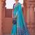 blue color soft silk blend woven designer ethnic partywear saree