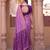 Violet color soft silk woven designer ethnic partywear saree