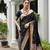 black color smart paithani woven designer banarasi silk blend saree for traditional rich looks