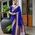 royal blue color smart paithani woven designer banarasi silk blend saree for traditional rich looks