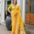 yellow color smart paithani woven designer banarasi silk blend saree for traditional rich looks