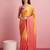 Orange color smart and stylish ready to wear bollywood style saree
